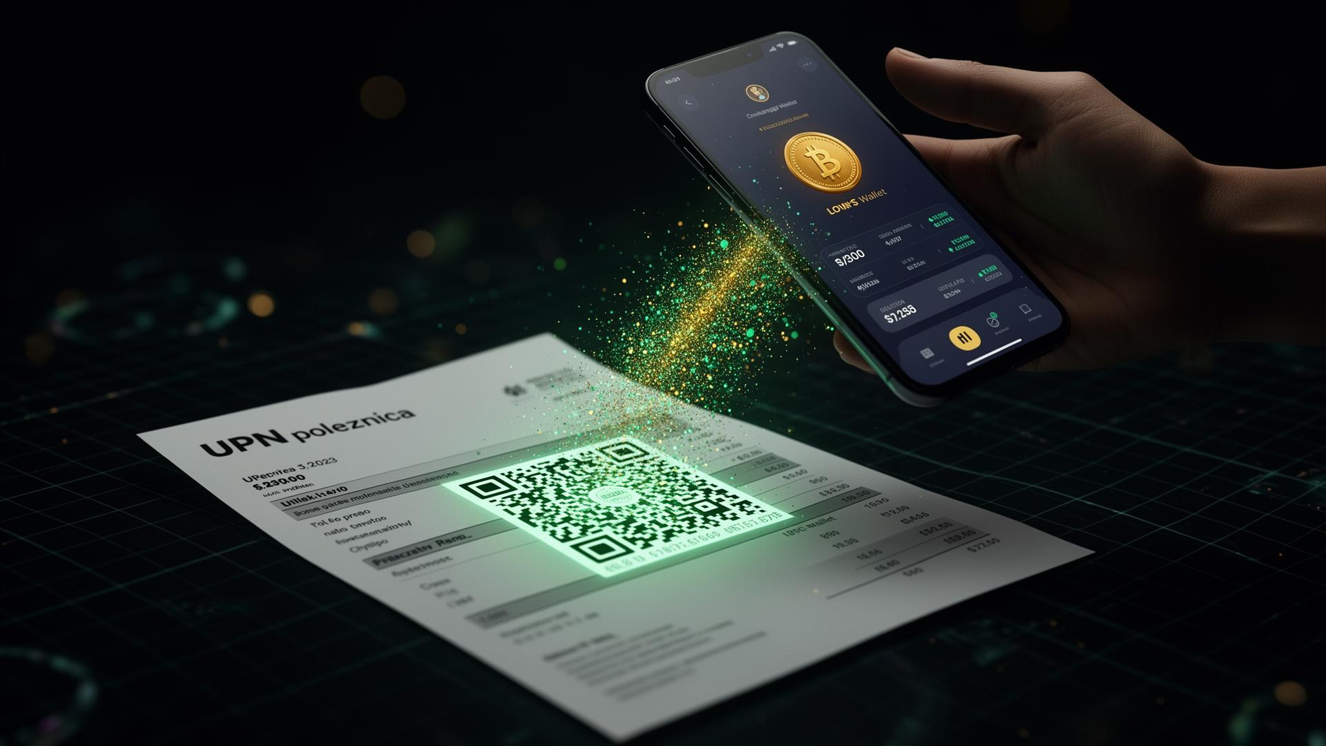 Scan QR bill, pay with LOVE Coin